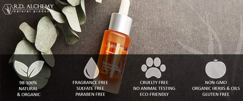 RD Alchemy - Natural & Organic Exfoliating Cleanser - Sulfate-Free for All Skin Types. Gently Removes Dirt, Oil & Makeup While Smoothing & Brightening Skin with Exfoliating AHAs.
