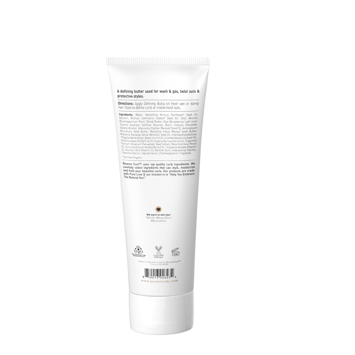 Bounce Curl Defining Butta - Moisturizing Butter Cream with Murumuru Butter & Baobab Oil | 8 fl oz