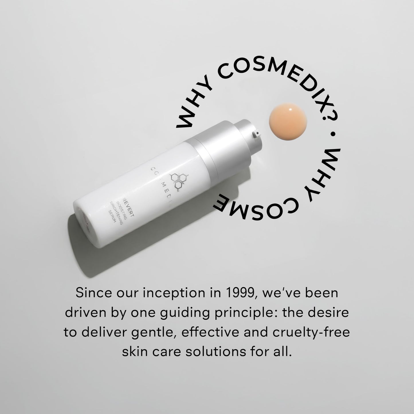 COSMEDIX Revert Boosting Brightening Face Serum - Hydrating Facial Serum for Dark Spots & Uneven Skin Tone - Firming Skincare for Brighter & Natural Glow, All Skin Types, Cruelty Free, 30mL