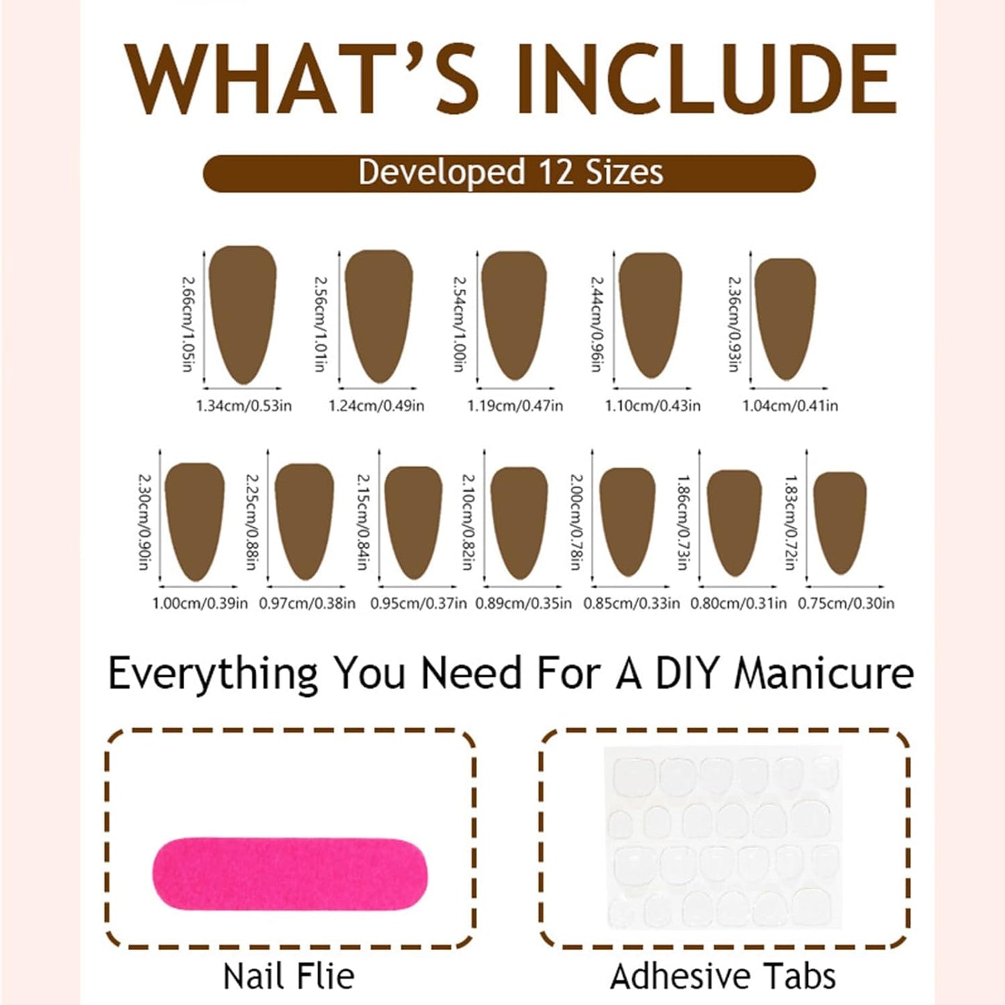 French Tip Almond Press-On Nails with Gold Bow | Reusable Glossy Acrylic False Nails for Women