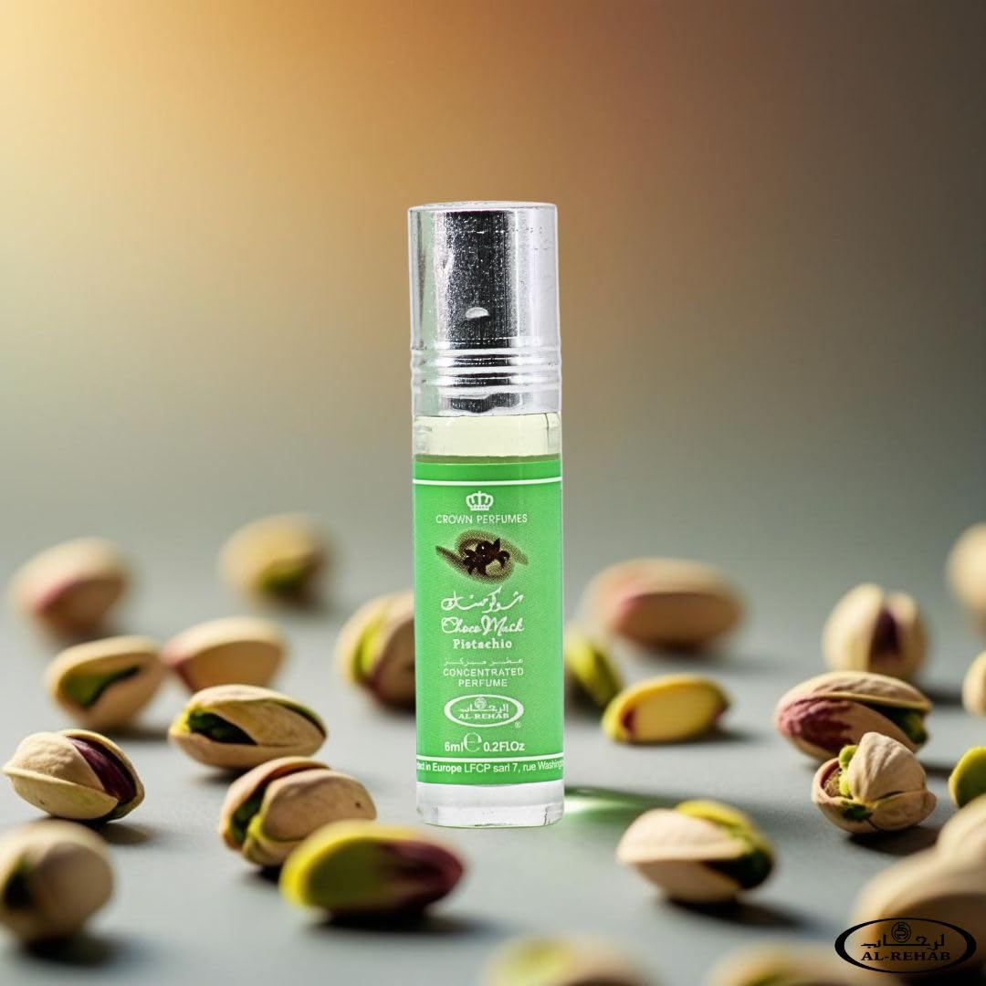 Al-Rehab Choco Musk Marshmallow Perfume Oil Roll-On - 6ml (0.2 oz) | Gourmand Fragrance with Strawberry, Marshmallow & Cocoa | Sweet, Fluffy & Addictive | Arabian Dessert Scent for Women