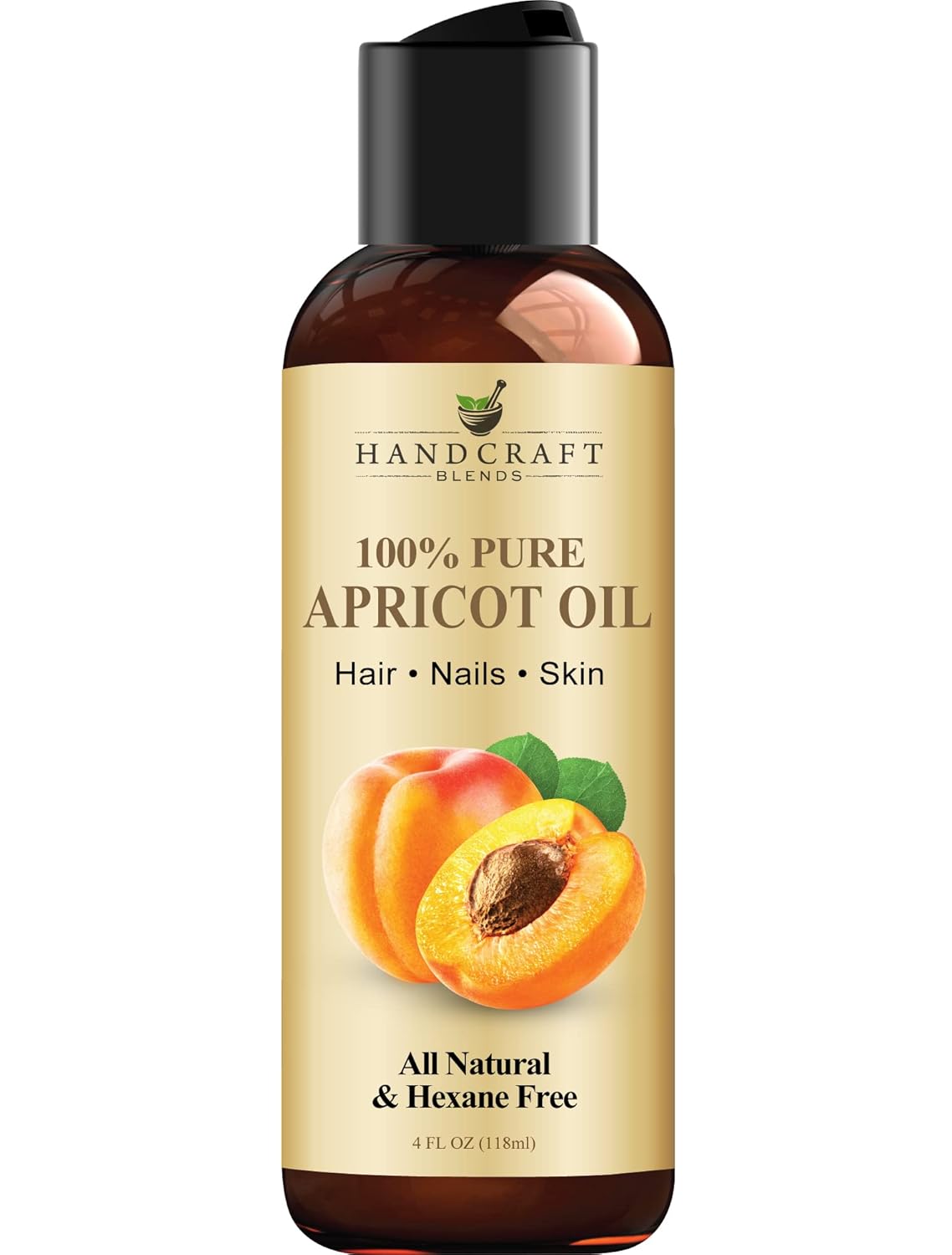Handcraft Blends USDA Organic Jojoba Oil - Cold-Pressed 4 Fl Oz - 100% Pure and Natural - Premium Grade Carrier Oil for Skin and Hair - Hair and Body - Massage - Hexane-Free