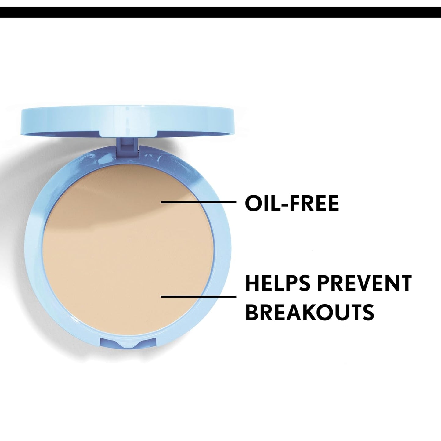 COVERGIRL Clean Matte Pressed Powder, Oil Control Powder, 1 container, .35 Fl Oz, Face Powder, Oil Free Loose Powder, Matte Finish, Lightweight, Shine Free Formula, Leaves Skin Smooth and Clean