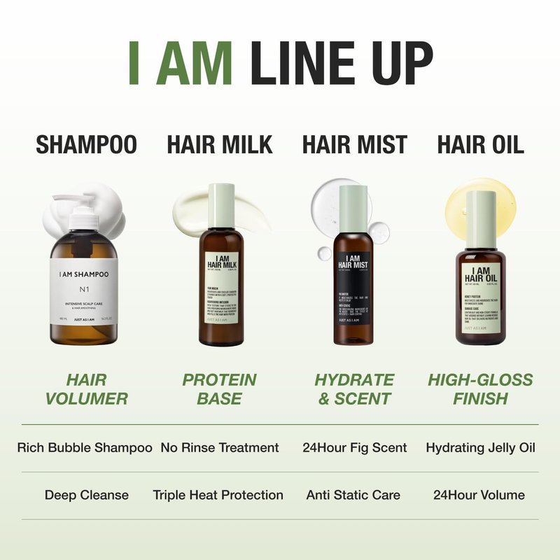 JUST AS I AM Hair Mist (3.38 fl oz) – Fig Water & Panthenol Hydration Mist for Smooth Hair, Flyaway Control, and Daily Refresh