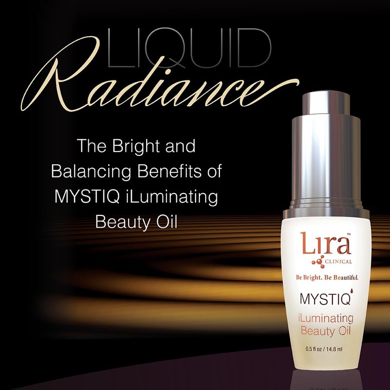 Lira Clinical MYSTIQ iLuminating Beauty Oil - Vitamin C & Plant Stem Cell Extract for Hydrated Skin | 0.5 Oz