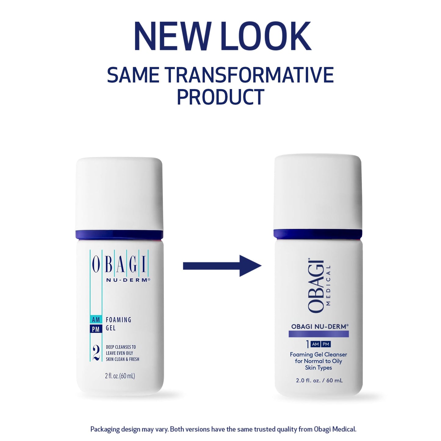 Obagi Nu-Derm Foaming Gel – Gel-Based Cleanser for Normal to Oily & Sensitive Skin – 2 oz, Travel Size