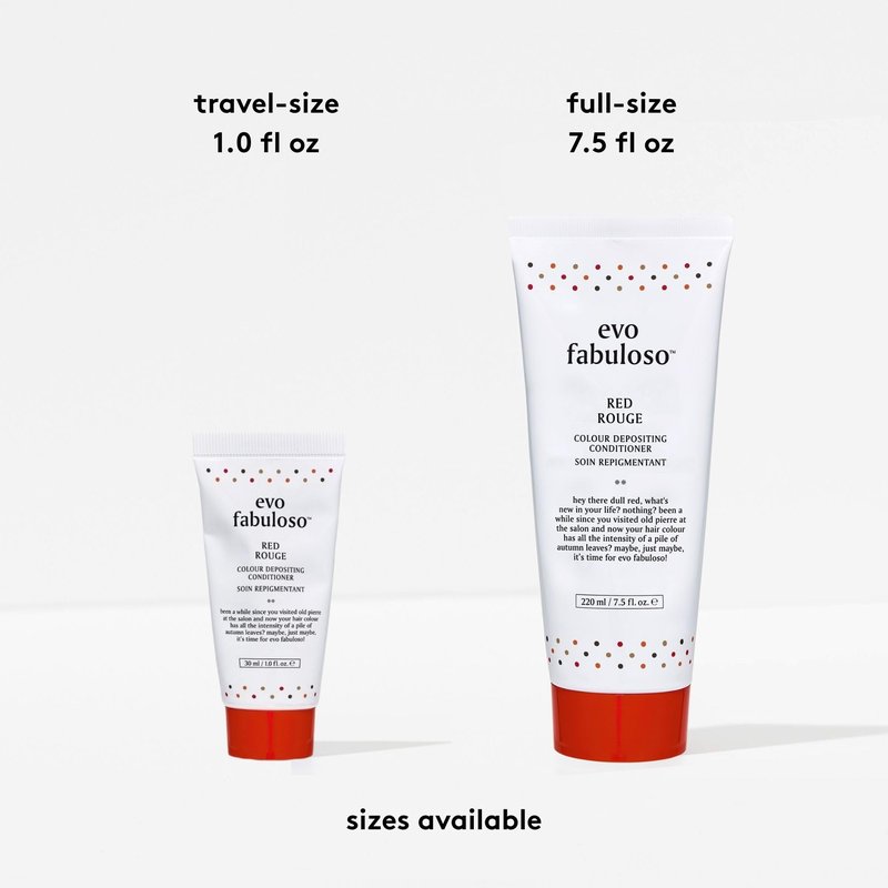 EVO Fabuloso Red Color Depositing Conditioner - Full Size Instant Color Depositing, Nourishing Conditioner To Add Shine in 3 Minutes - 7.5fl.oz
