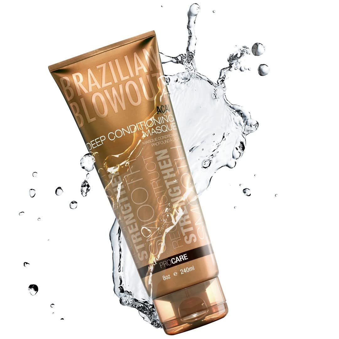 BRAZILIAN BLOWOUT Deep Conditioning Masque, Repair, Hydrate & Smooth, 8 oz