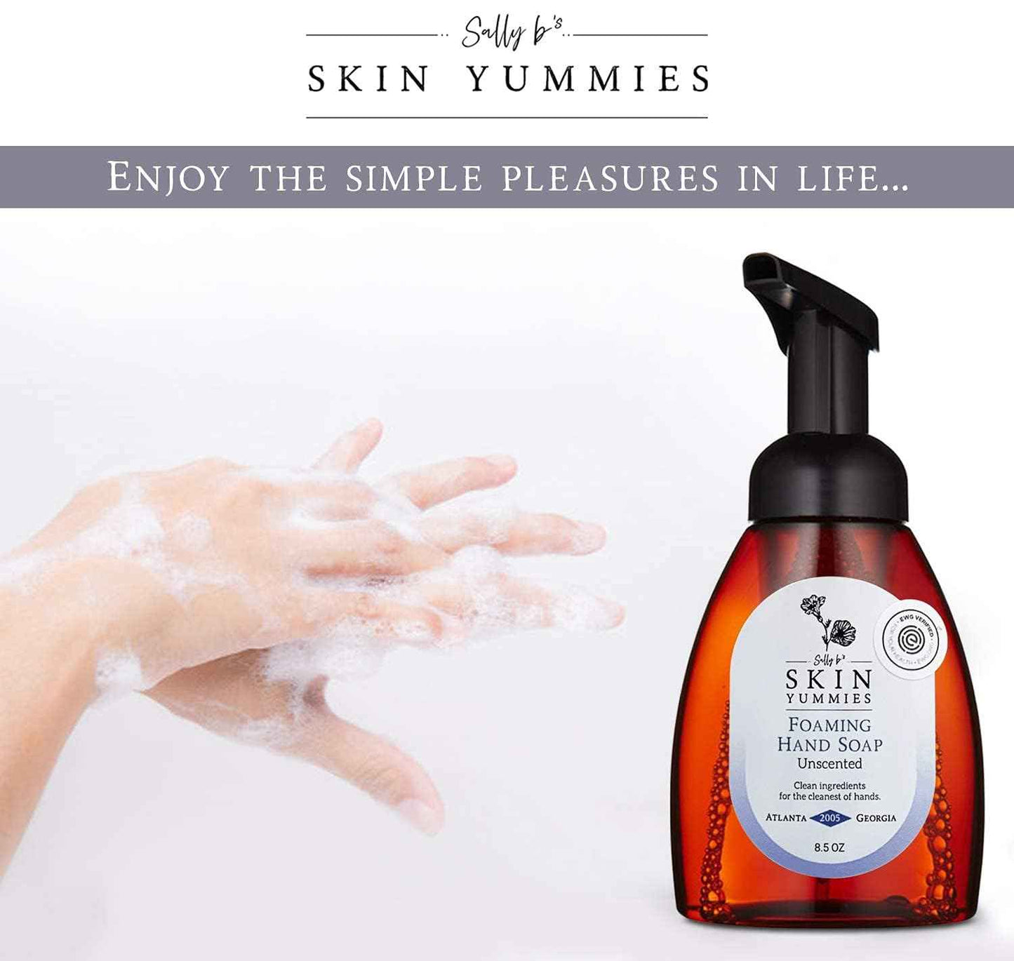 Sally B's Citrus Vanilla Foaming Hand Soap - Wash for Dry Skin and Redness Relief/EWG Verified/ 8.5 OZ(Citrus Vanilla)