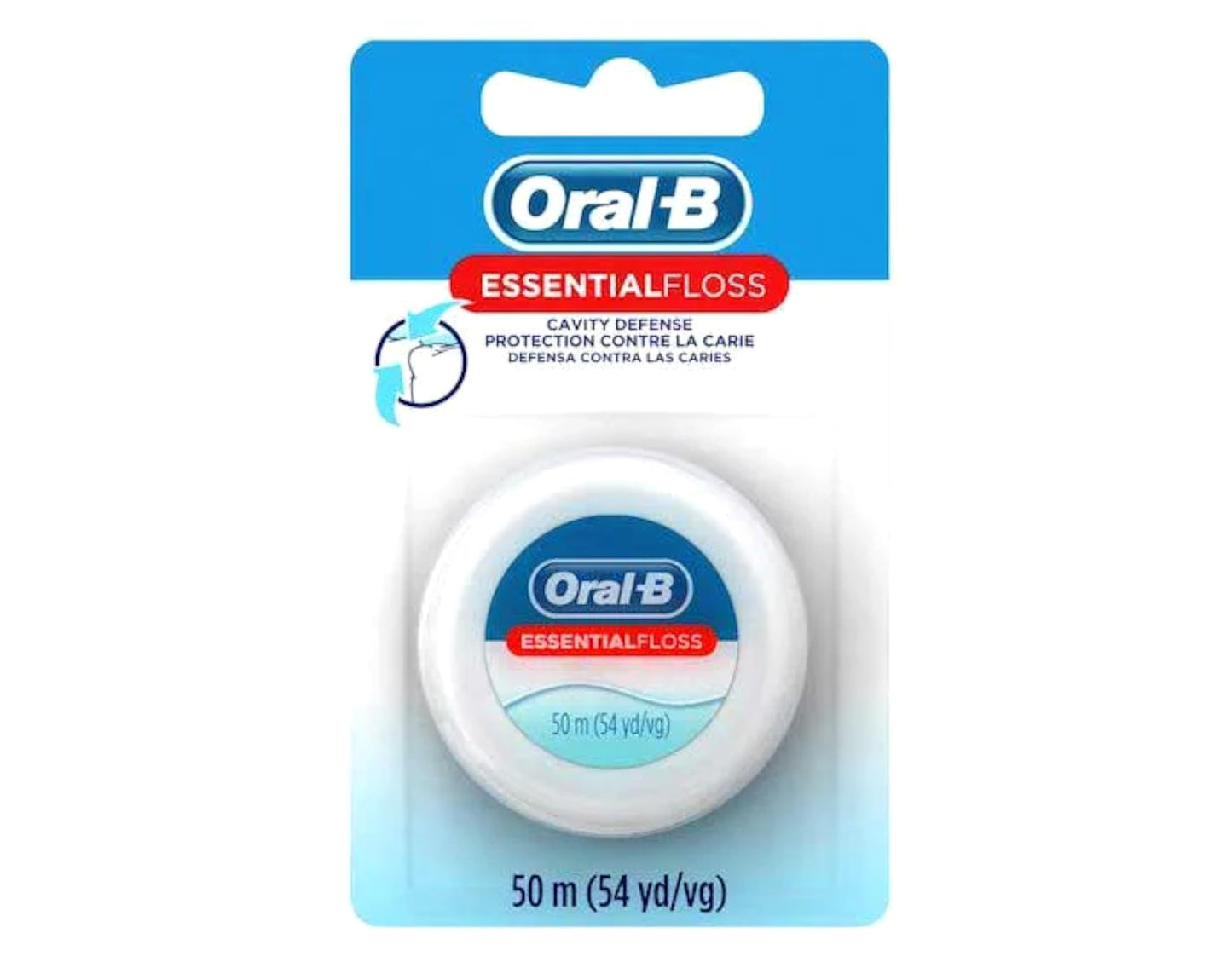 Oral-B Essential Floss 55 Yards Waxed (Pack of 6)