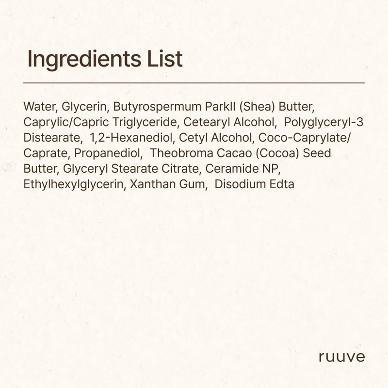 ruuve Ceramide Intense Moisture Cream – Deep Hydration Cream, Fragrance Free, Non-Greasy, Improves Moisture up to 2.5mm in One Use, Dermatologically Tested, Korean Skin care, 5.07 Fl oz