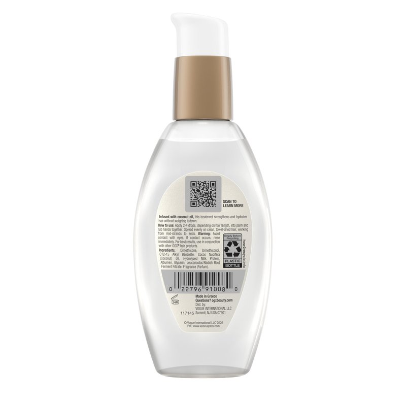 OGX Nourishing + Coconut Milk Anti-Breakage Serum, 4 Fl Oz