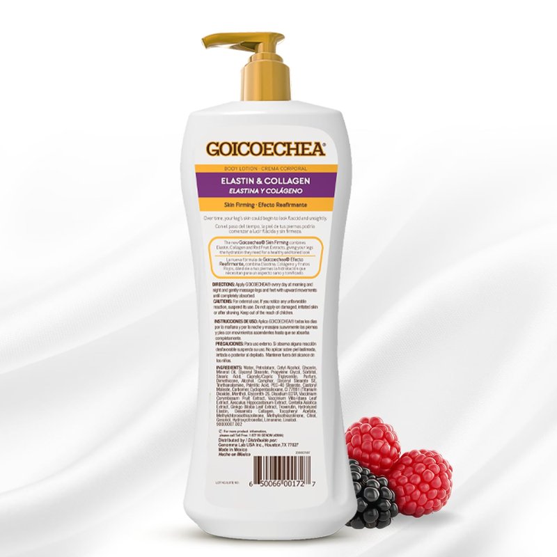 Goicoechea Skin Firming Cream | Body lotion with Collagen Elastin for Women, Skin Toned & Firming Lotion, Body Lotion with Red Fruit Extracts, 24H Hydration, 13.5 oz, 3-Pack
