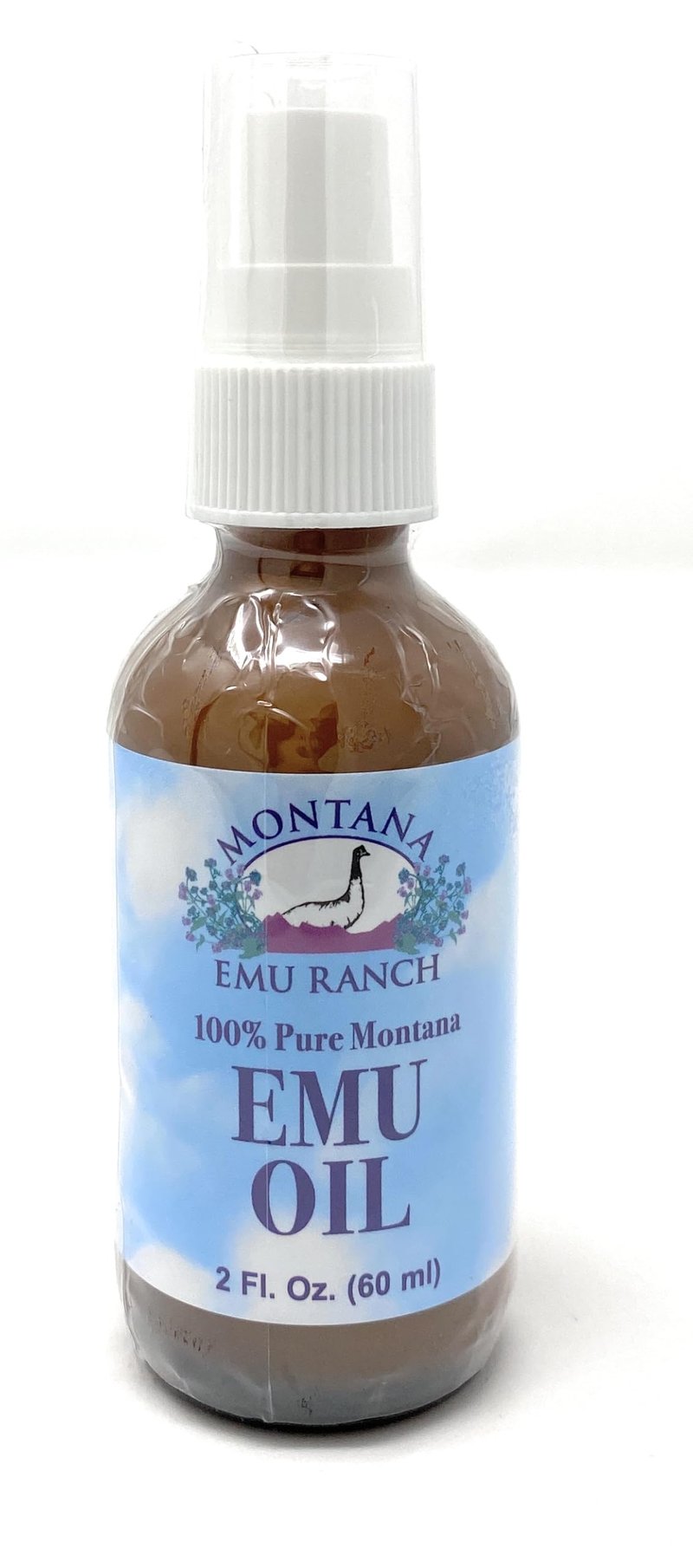 100% Pure Montana Emu Oil Montana Emu Ranch Co. 2 oz Liquid