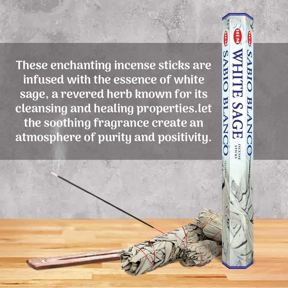 HEM Assorted Hexa Incense Sticks – Pack of 6 Fragrance Sticks (Each Tube Contains 20 Sticks) – Long-Lasting Aromatherapy for Meditation, Relaxation, Yoga, and Home Fragrance