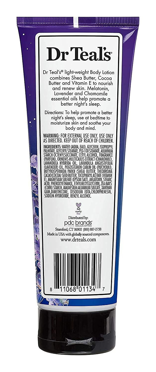 Epsom Salt and Lotion Combo Pack - Lavender & Eucalyptus Soaking Solutions | Night Time Therapy Melatonin Body Lotion (8 oz)
