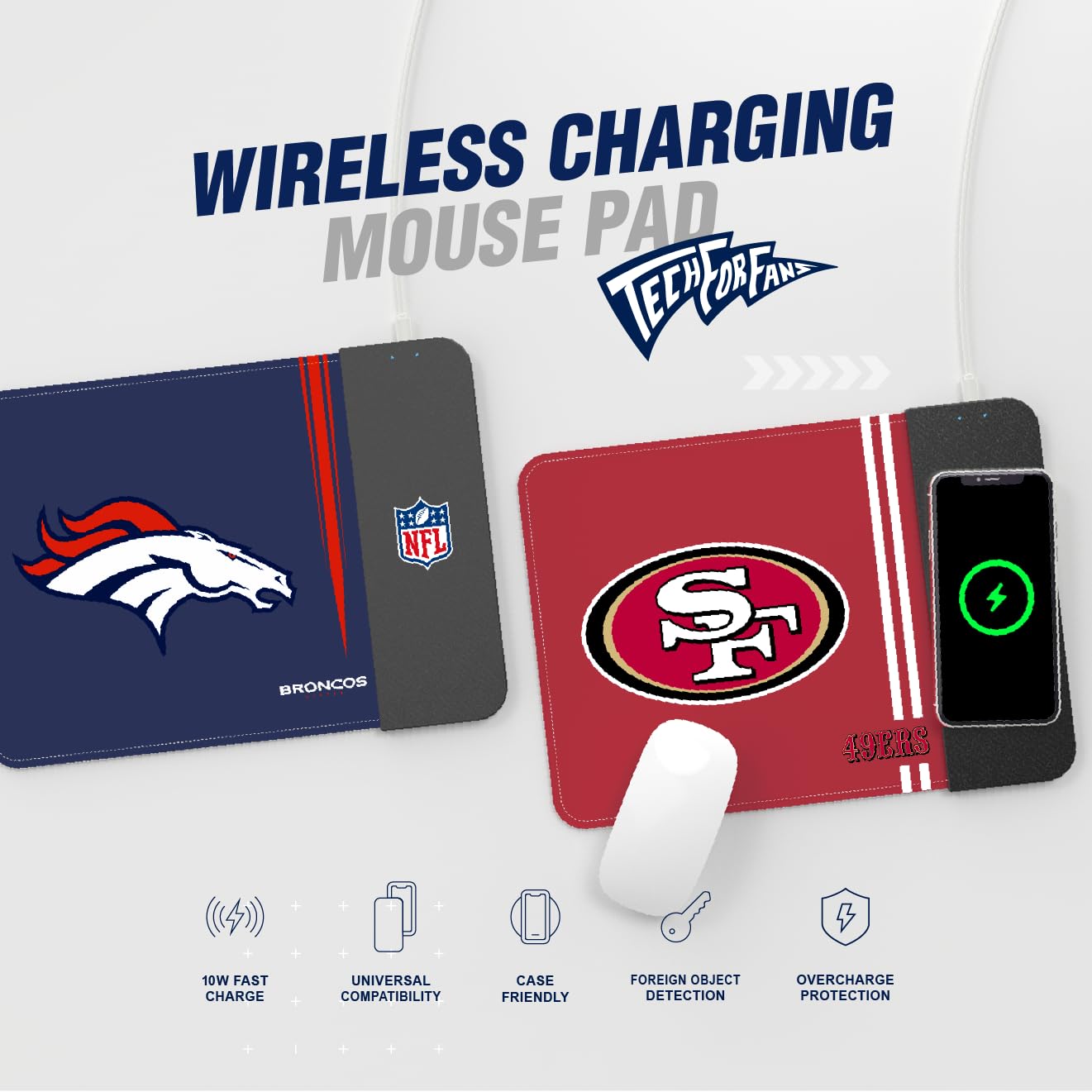SOAR NCAA Wireless Charging Mouse Pad, Colorado Buffaloes