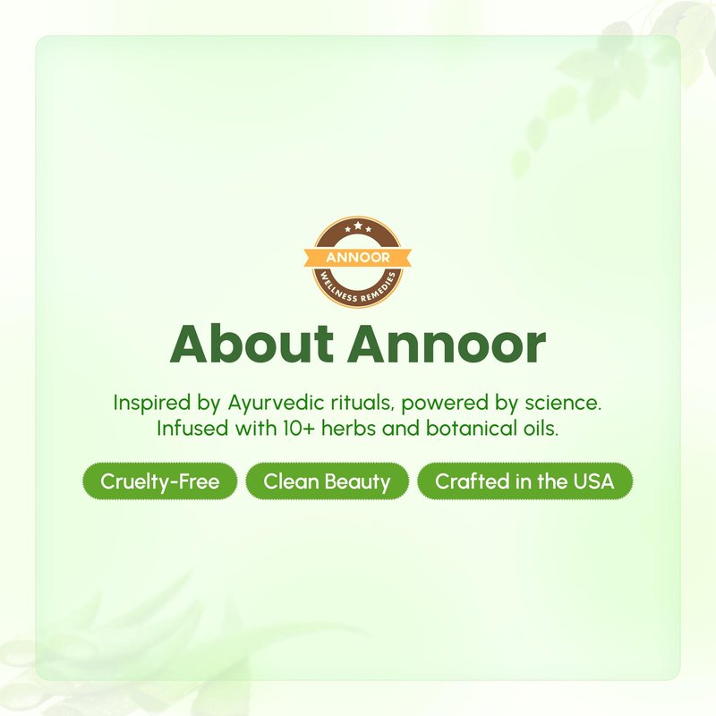 Annoor Ayuverdic Herbal Conditioner 16.9 Fl Oz | Plant-Based | Paraben and Sulfate-Free | With Shea Butter, Argan Oil, Castor Oil, Rice Protein and 10+ Herbs | Shine, Volume and Strength