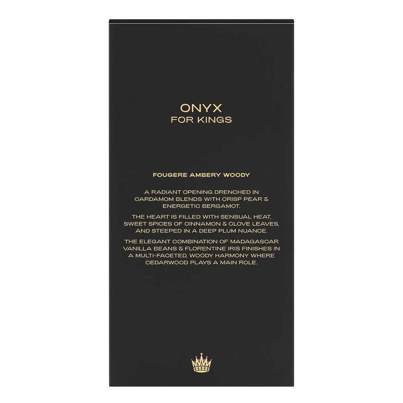 ROYALTY BY MALUMA Onyx from - Perfume for Men - Fresh, Bright, and Luminous Scent - Opens with Notes of Cardamom, Pear, and Bergamot - Perfect for Date Night or Evening Out - 2.5 oz EDP Spray