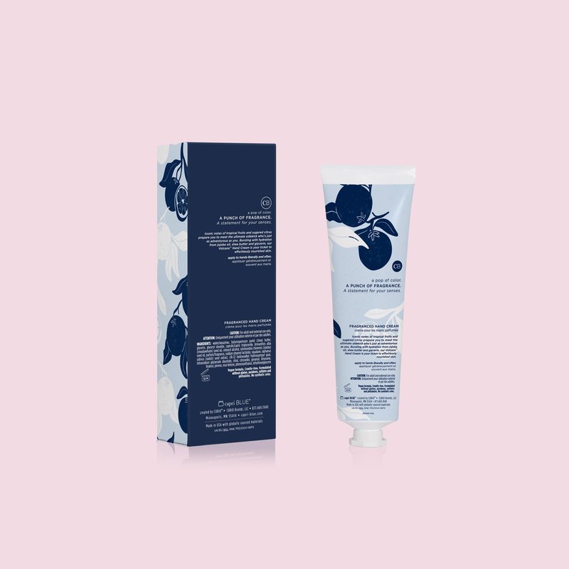 Capri Blue Moisturizing Hand Cream Travel Size – Flora Edit Collection – Nourishing Hand Cream for Dry Cracked Hands with Jojoba Oil & Shea Butter – Purse Essentials for Skin Care (Volcano, 3 oz)