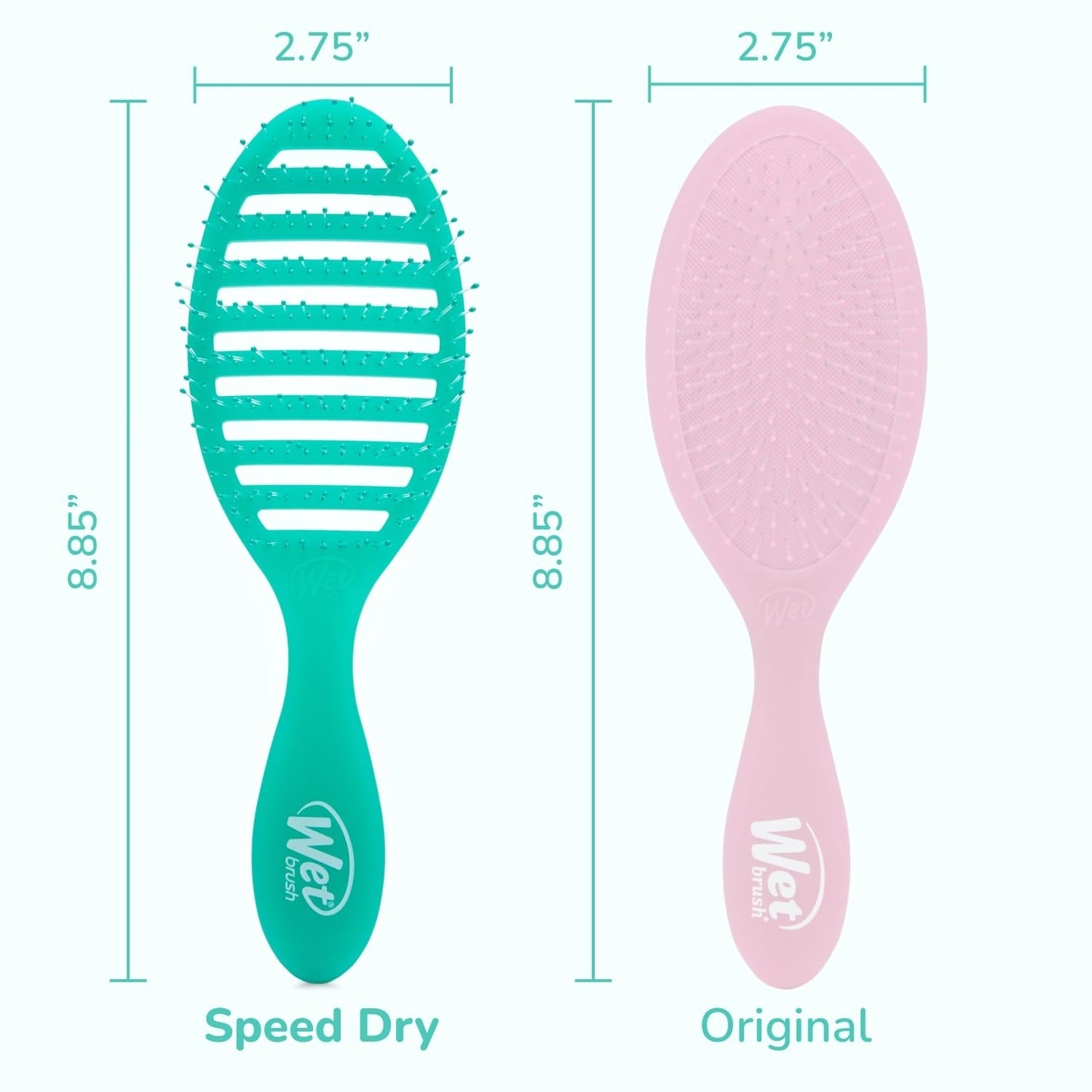 Wet Brush Speed Dry Hair Brush - Pink - Vented Design and Ultra Soft HeatFlex Bristles Are Blow Dry Safe With Ergonomic Handle Manages Tangle and Uncontrollable Hair - Pain-Free