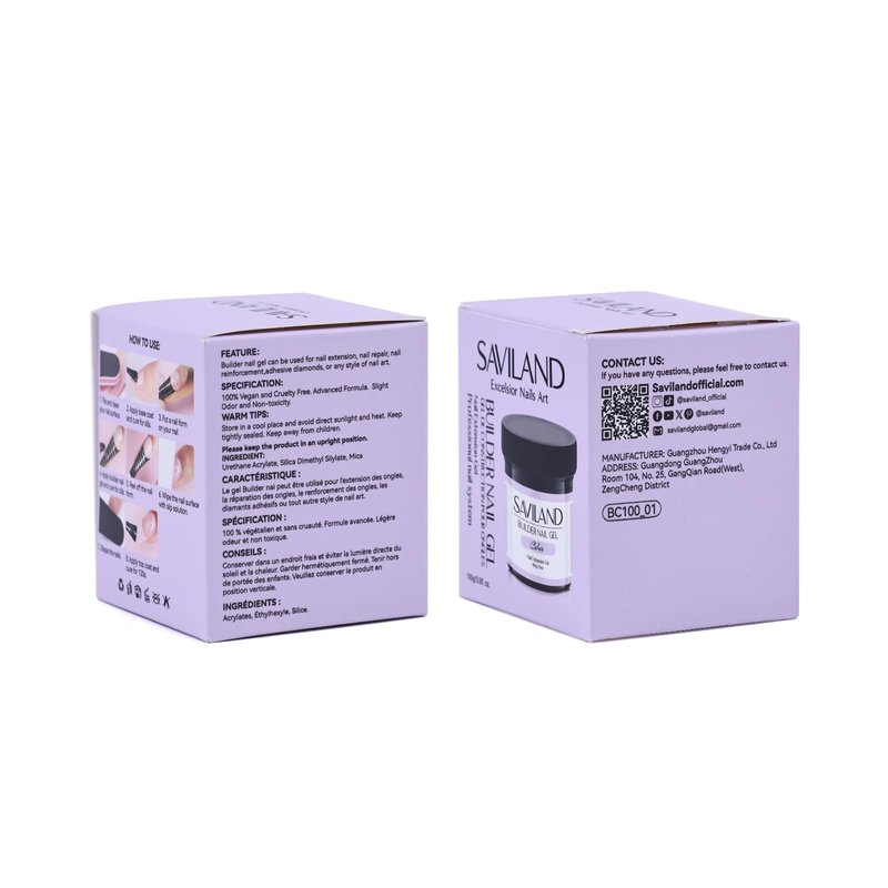 SAVILAND 100 g Builder Nail Gel U V - 3.5 oz Nude Color Hard Gel for Nails High-Capacity for Nail Extension Enhancement Strengthen U V Gel LED Repair Carving DIY Nail Art Manicure Set