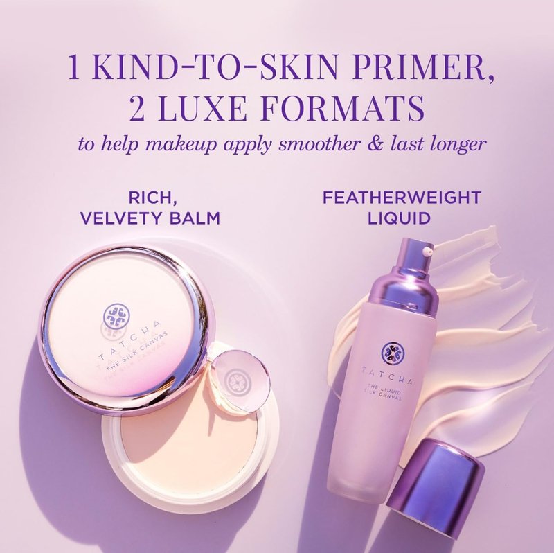 Tatcha Liquid Silk Canvas | Weightless Oil-Free Liquid Silk Face Primer, 30 ml | 1 oz