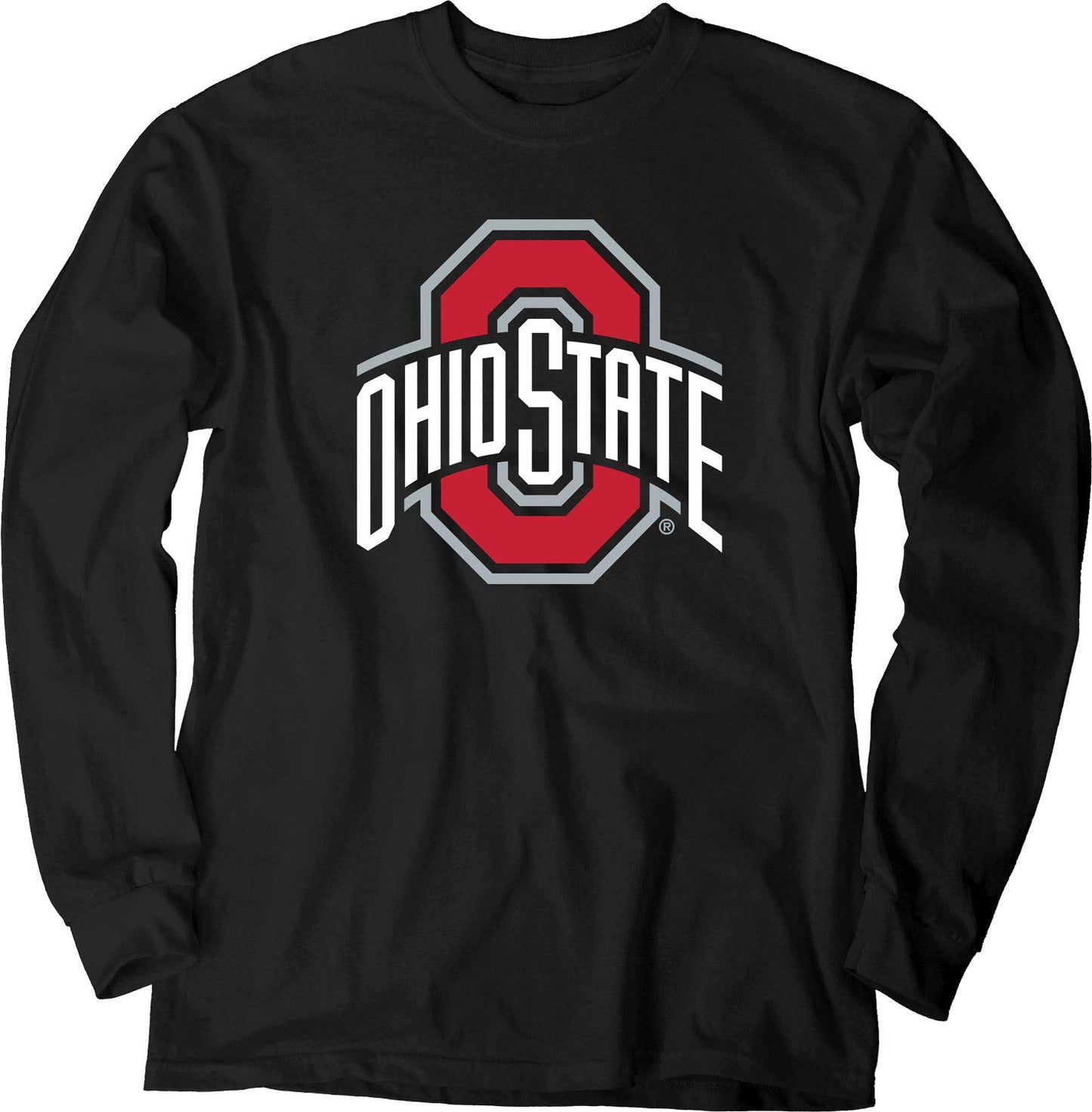 Blue 84 Men's Ohio State Buckeyes Long Sleeve T Shirt Black Icon, Ohio State Buckeyes Black, Medium