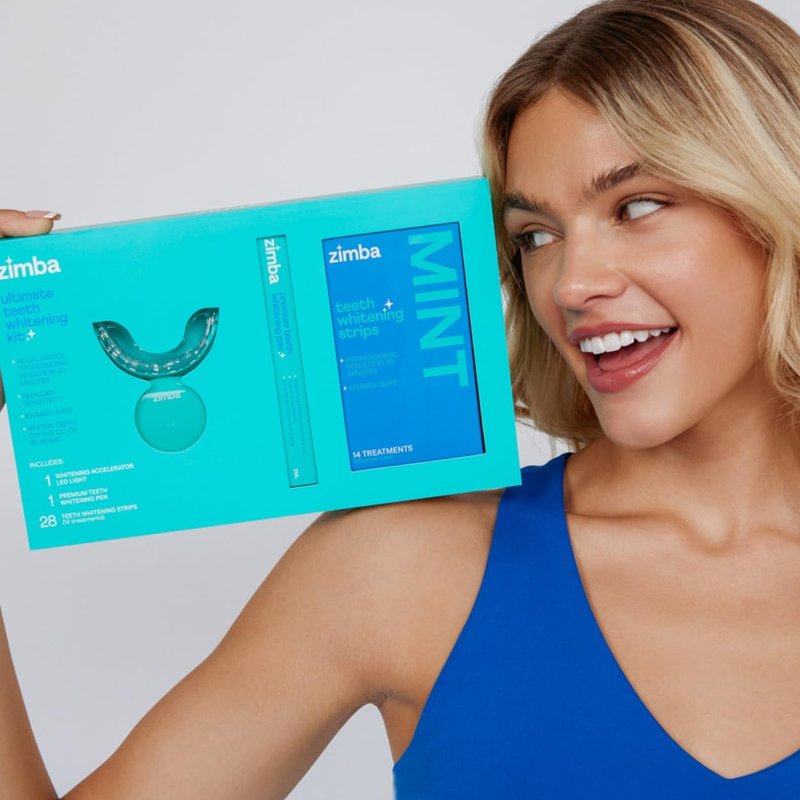 NEW Zimba Whitening On-the-go Kit | Cordless LED Accelerator Light and Whitening Pen