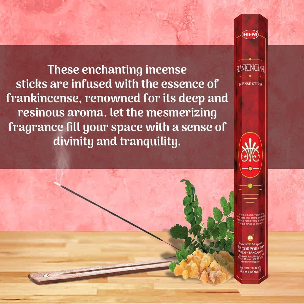 HEM Assorted Hexa Incense Sticks – Pack of 6 Fragrance Sticks (Each Tube Contains 20 Sticks) – Long-Lasting Aromatherapy for Meditation, Relaxation, Yoga, and Home Fragrance