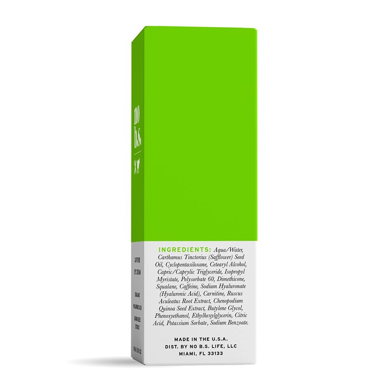 No B.S. (No Bad Stuff) Caffeine Eye Cream anti aging bundle with Two CoQ10 Deluxe Minis. Under Eye Cream for Dark Circles and Puffiness. Includes CoQ10 for Wrinkles.