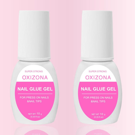 Super Strong Nail Glue for Acrylic Nails Press on Nails Professional Nail Glue for Nail Tips Fake Nails False Nails Long Lasting for Stick On Nails Broken Nails 0.07oz 12pcs