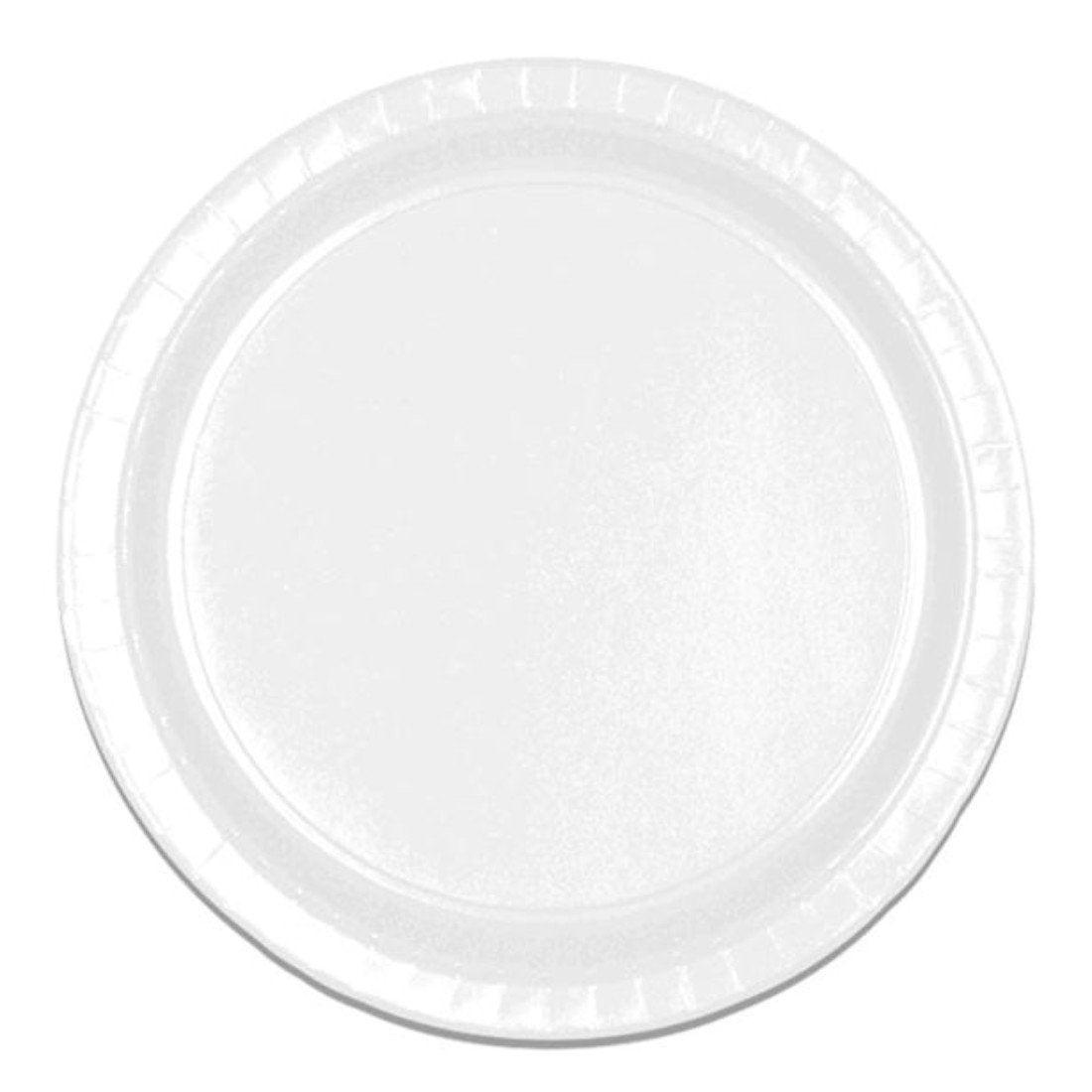 White Round Paper Dinner Plates - 9", 8 Count - Perfect for Parties, Showers, & Special Occasions