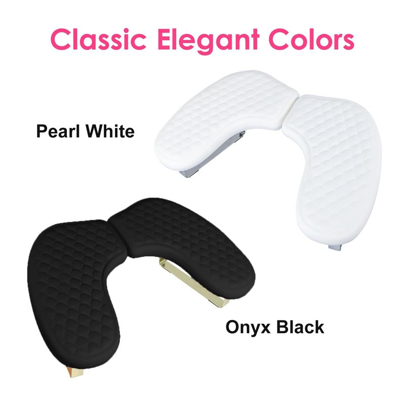 Arm Rest for Nails,U-shaped Manicure Nail Hand Rest Pillow Cushion,Foldable PU Leather Nail Tech Arm Rest for Nails Tech,Foot Hand Rest (Black)