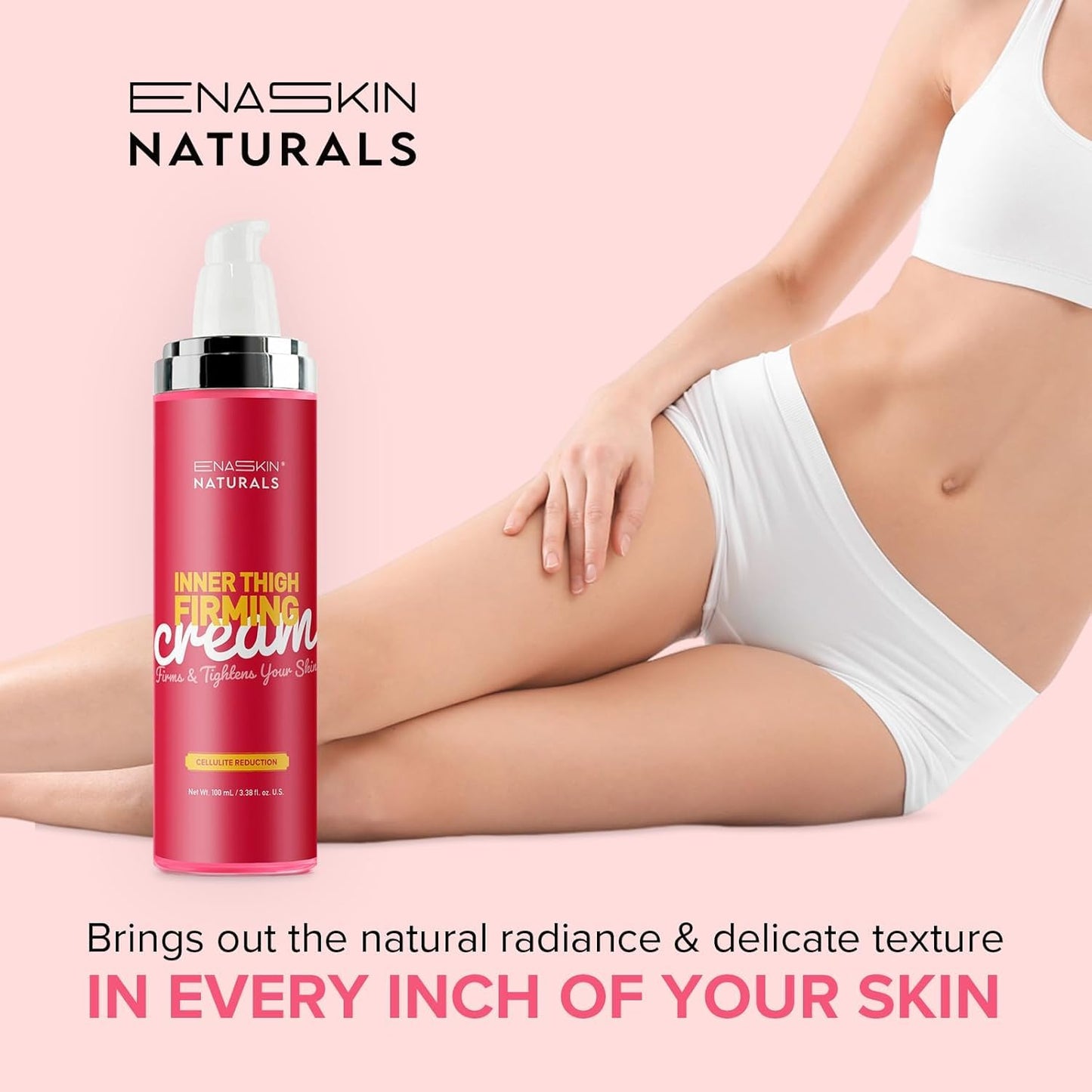 Cellulite Remover for Legs & Inner Thigh- Skin Tightening Lotion for Womens' Booty, Stomach & Belly