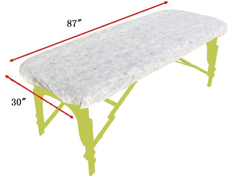 ZMDREAM Pack of 95 Fitted Massage Table Sheets and Disposable Fitted Headrest Covers White