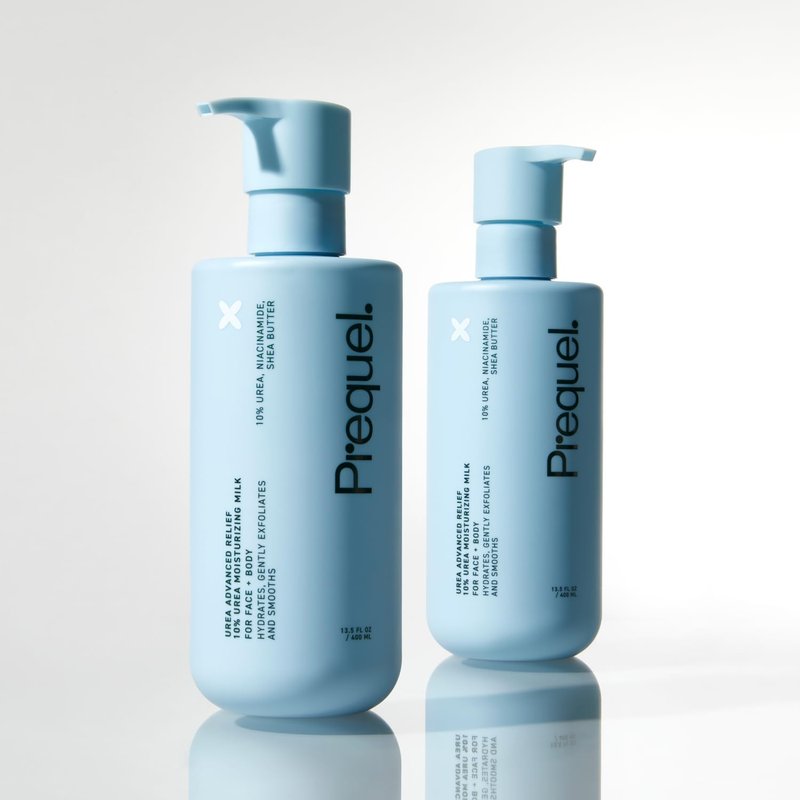 Prequel Skin Urea 10% Moisturizing Lotion for Face & Body, Unscented, Hydrating Cream for Extremely Dry & Sensitive Skin, 6.75 fl oz, Pack of 2