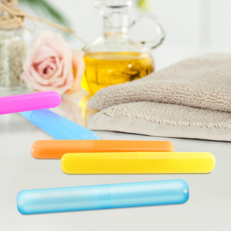 SIKEMAY 150PCS Travel Toothbrush Holder Bulk, Back to School, Classroom Pencil Case for Kids, Toothbrush Case Cover for Travel, Bathroom, Indoor, Outdoor, Trip, Camping, School