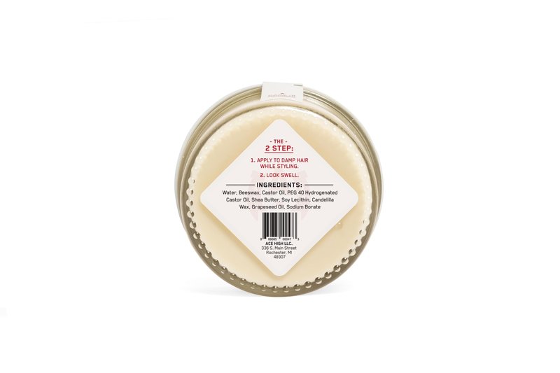 Ace High Unscented Pomade, Strong Hold, Natural Shine, Water Based, Hand Crafted, 4oz
