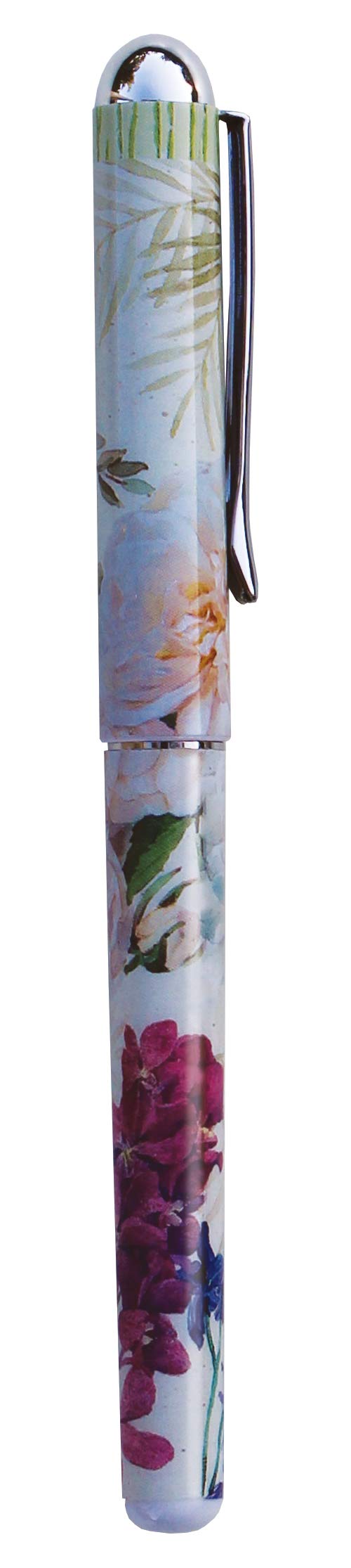 Lissom Design Deluxe Designer Pen, 5.37 x 4.37-inches, Floral