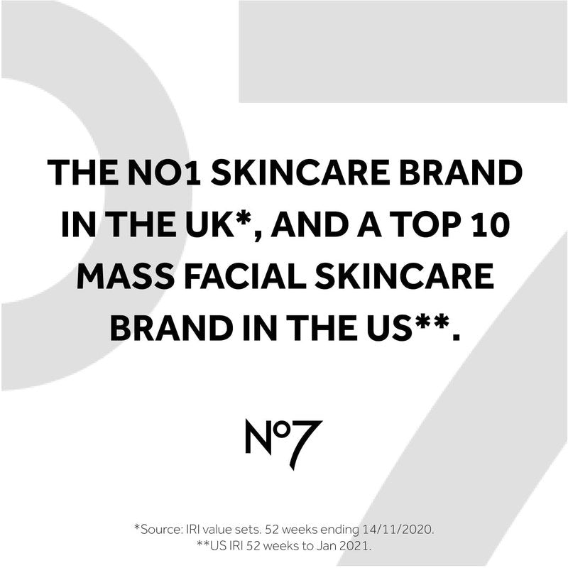 No7 Lift & Luminate Dual Action Cleansing & Exfoliating Face Wash - Gentle Face Exfoliator with Vitamin C, E & B5 - Deep Pore Cleanser for Dull & Uneven Skin Tone (3.3 Fl Oz)