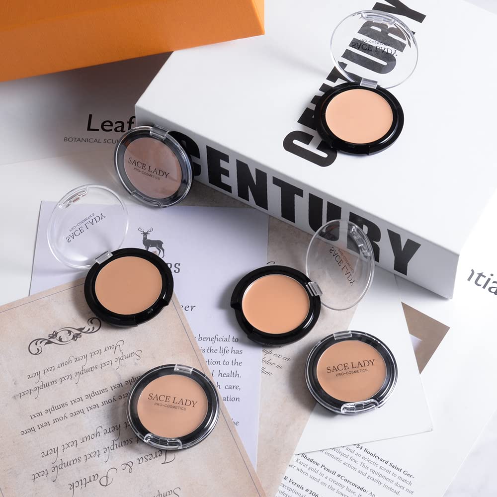 Full Coverage Concealer Cream - Waterproof Matte Makeup for Dark Spots & Under Eye Circles | 3 Pack, Light Natural (3×5g)