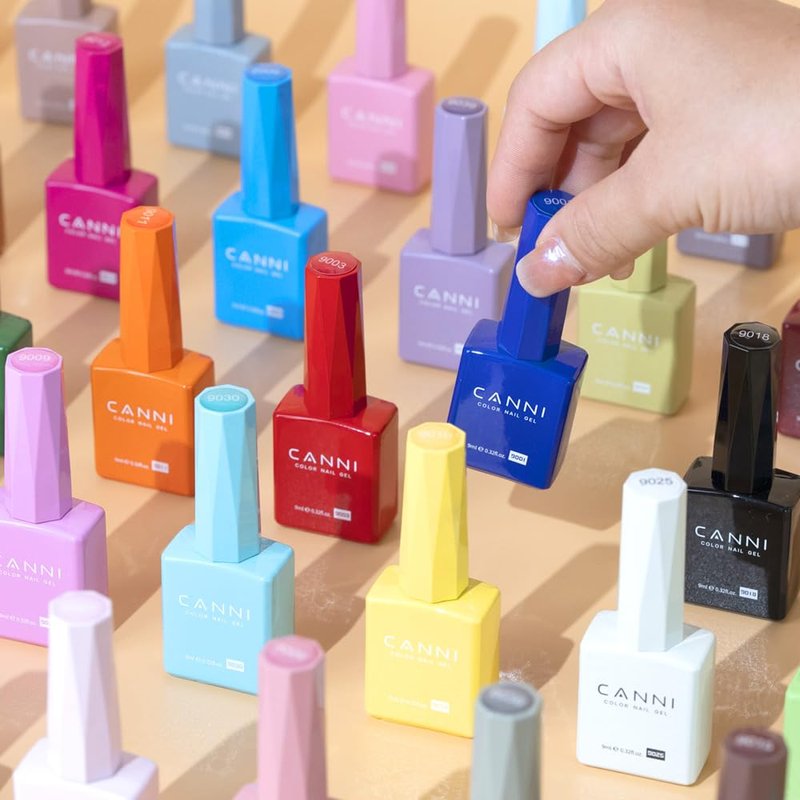 CANNI Pastel Yellow Gel Nail Polish, 1Pcs Pale Light Yellow Gel Polish Butter Neon Color High Gloss Soak Off U V Nail Manicure Salon DIY