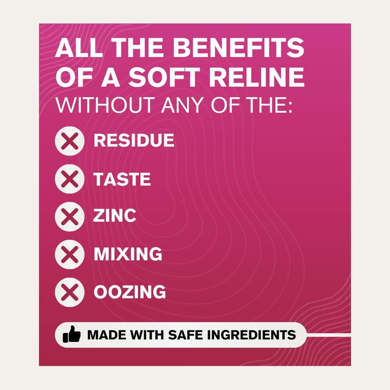 Cushion Grip Thermoplastic Denture Adhesive, 0.35 oz Travel Size (Pack of 3) – Refits and Tightens Loose Dentures for Up to 4 Days | Non-Glue, Zinc-Free, Waterproof Formula, Acts Like a Soft Reliner