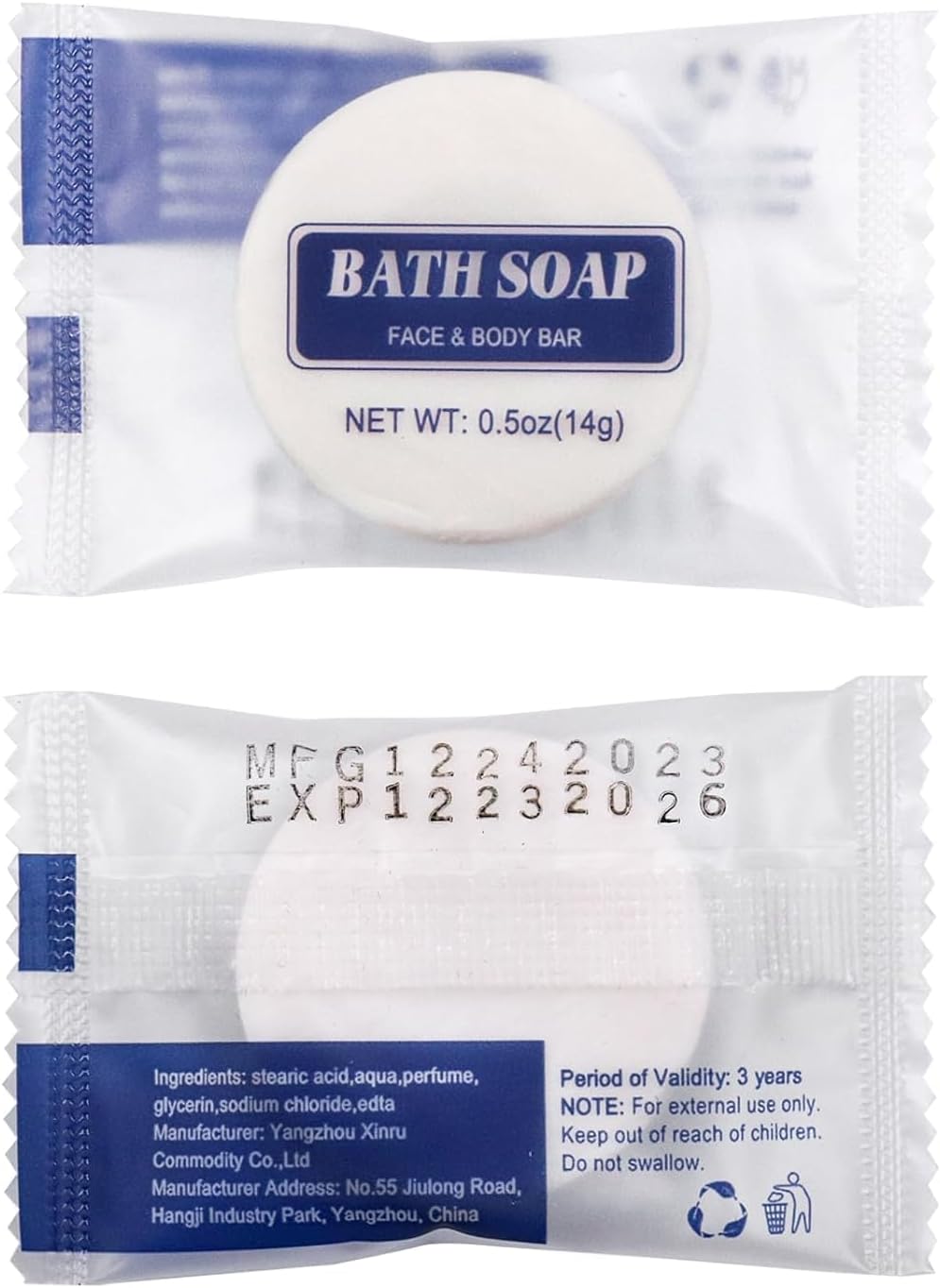 Disposable Toothbrush Set - 50 Individually Wrapped Toothbrushes with Toothpaste & Soap | 5 Colors, 0.5 oz Bars