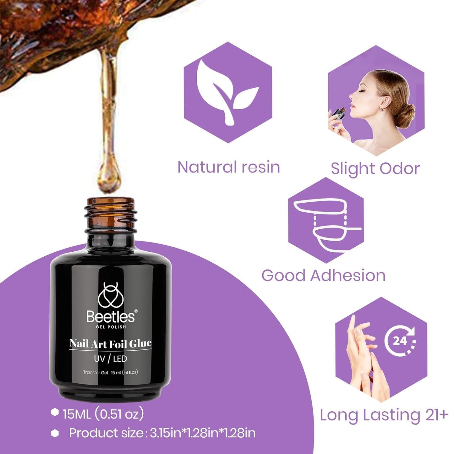 Beetles Liquid Latex for Nail 15ml - Peel off Nail Polish Cuticle Guard with Plastic Nail Care Stick Nails Design Air-Dry Liquid Latex Barrier for Protector Fingers