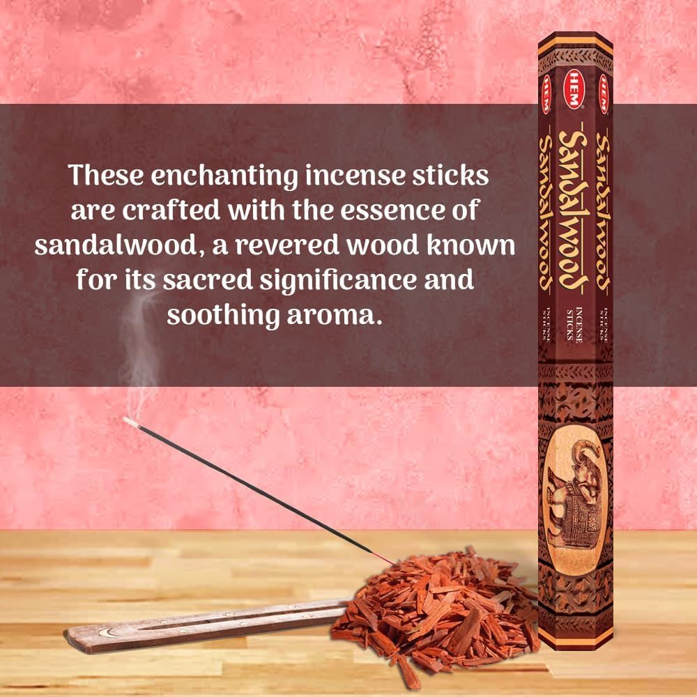 HEM Assorted Hexa Incense Sticks – Pack of 6 Fragrance Sticks (Each Tube Contains 20 Sticks) – Long-Lasting Aromatherapy for Meditation, Relaxation, Yoga, and Home Fragrance