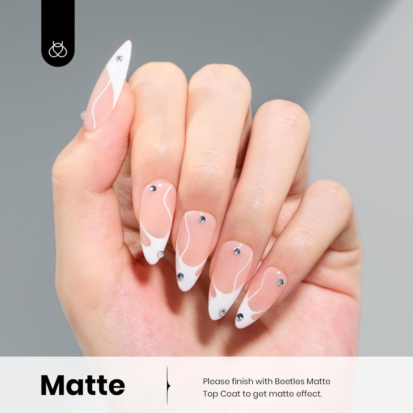 Beetles Red Gel Nail Polish 15ml 0.51 FL.OZ Red Color Soak Off U V LED 4th of July Gel Polish Nail Art Design Patriotic Manicure Salon DIY Home Colorful Bottle for Women
