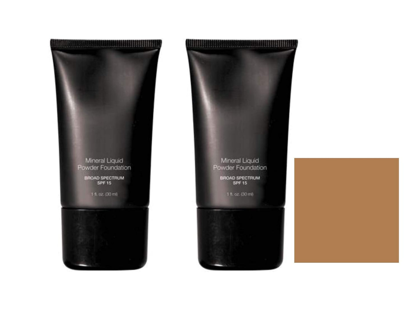 Mineral Liquid Powder Foundation SPF 15 - Soft Tan | Pack of 2 for Flawless Coverage
