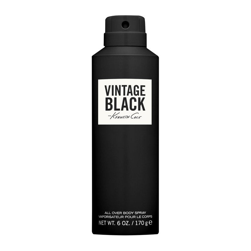 Kenneth Cole Vintage Black Body Spray for Men, 6.0 Fl. Oz.
